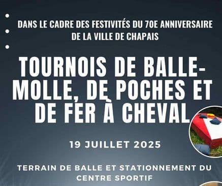 Tournois de balle-molle, de poches et de fer à cheval - Édition du 70e anniversaire 