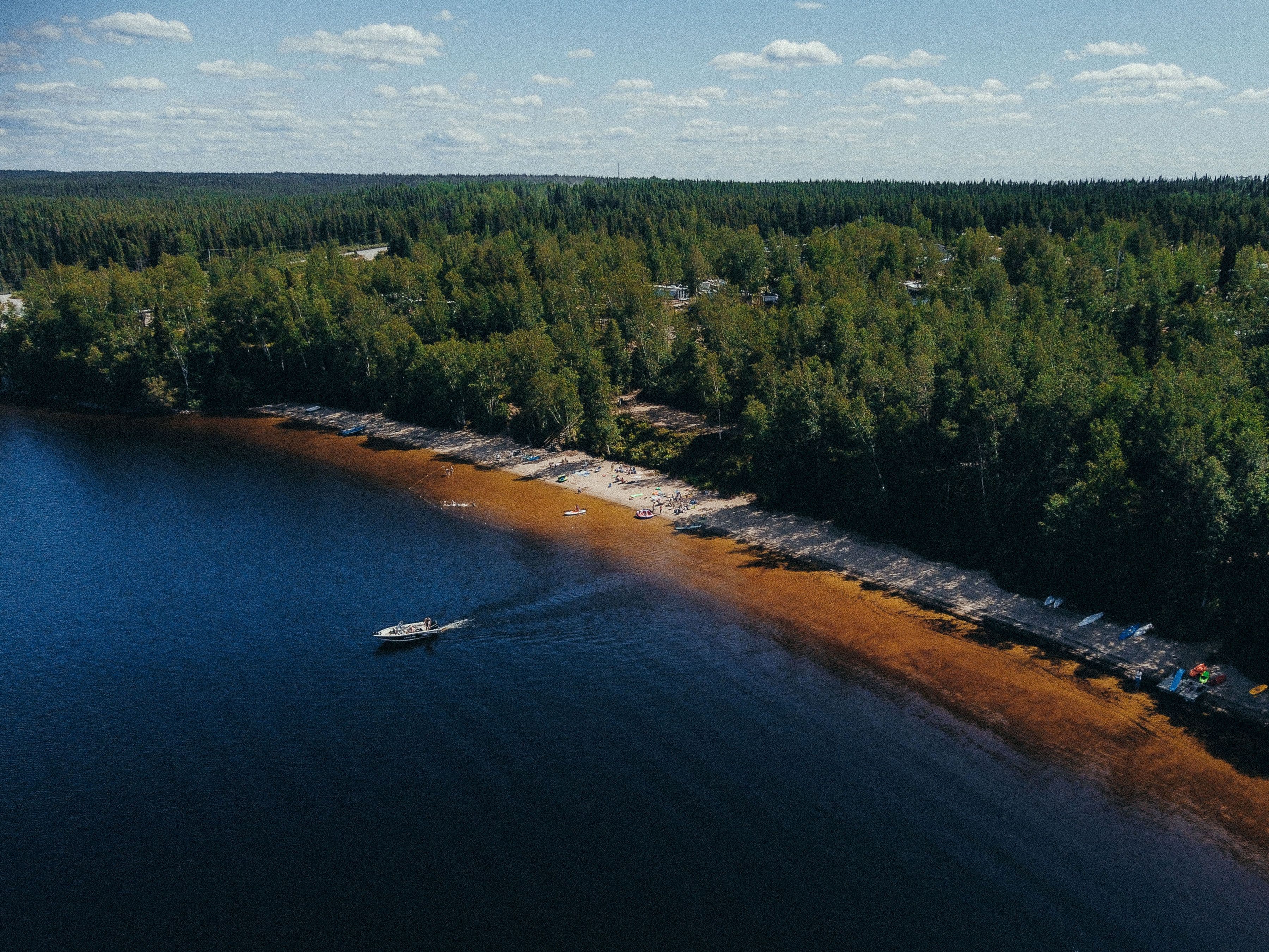 Plage du lac Opémisca