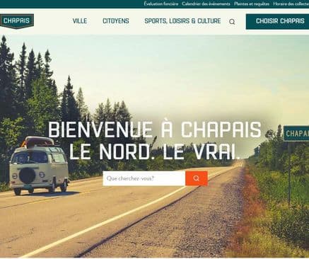 La Ville de Chapais dévoile son nouveau site Internet